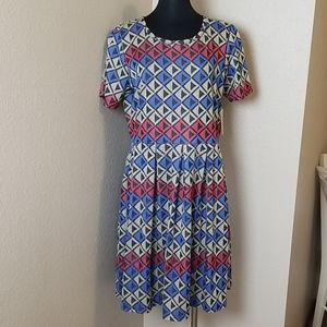 New Lularoe Amelia Triangle Geometric Dress